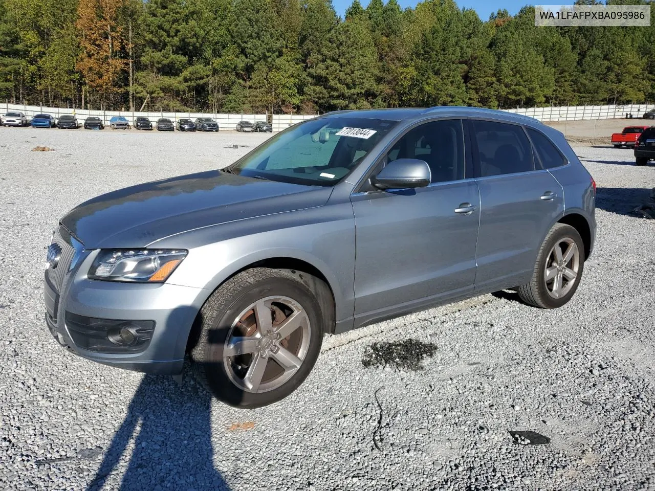 2011 Audi Q5 Premium Plus VIN: WA1LFAFPXBA095986 Lot: 77013044