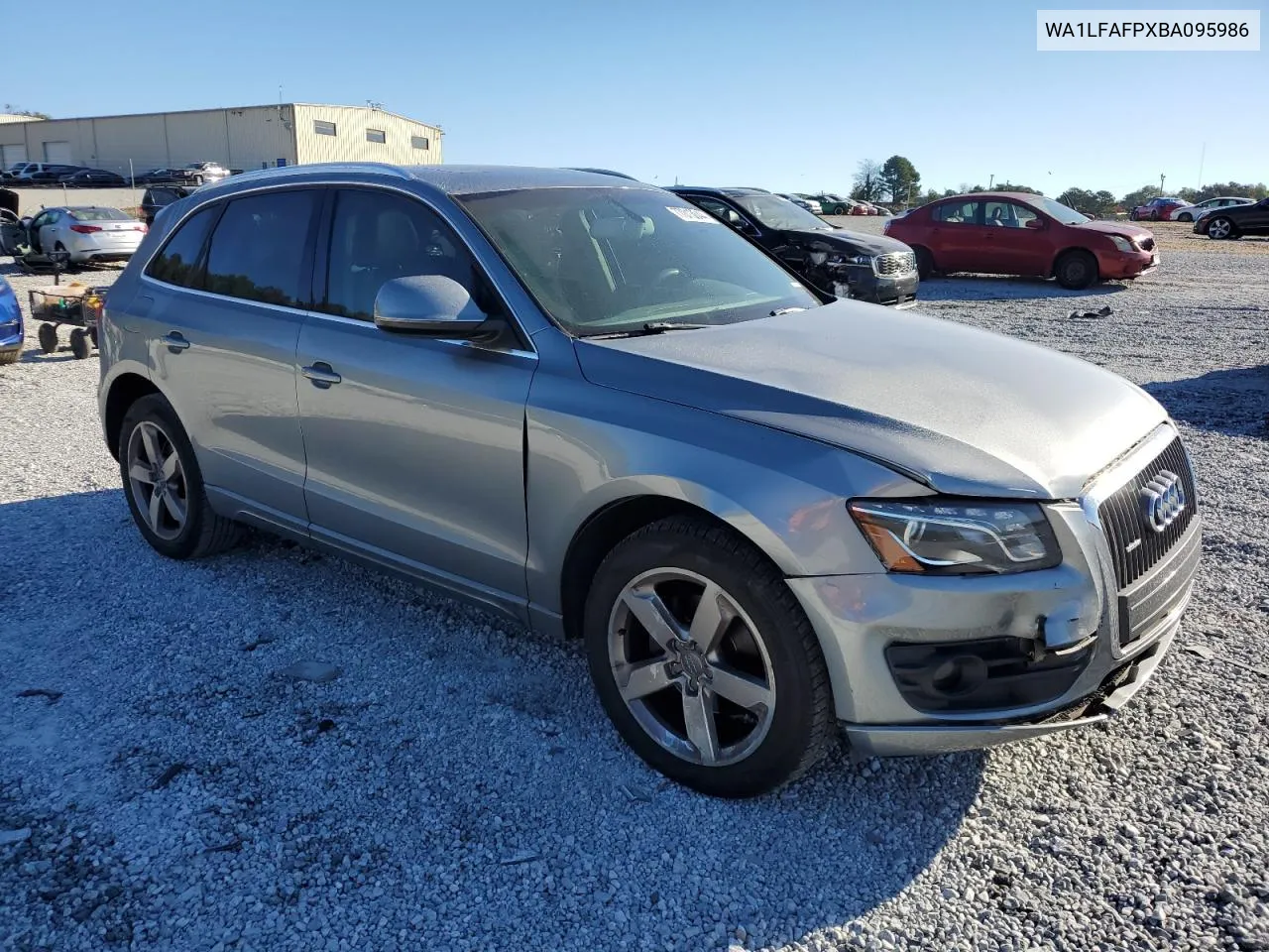 2011 Audi Q5 Premium Plus VIN: WA1LFAFPXBA095986 Lot: 77013044