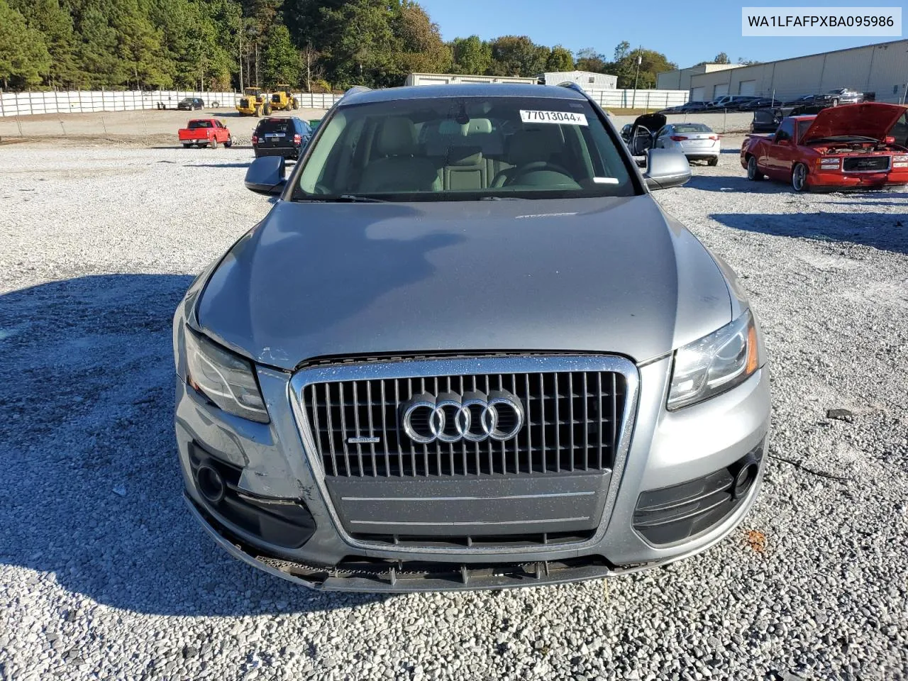 2011 Audi Q5 Premium Plus VIN: WA1LFAFPXBA095986 Lot: 77013044