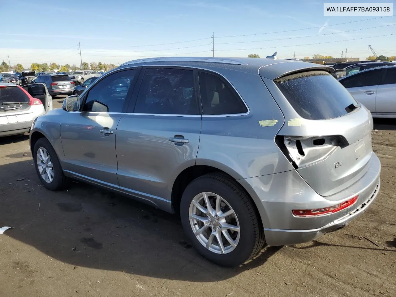 2011 Audi Q5 Premium Plus VIN: WA1LFAFP7BA093158 Lot: 77102894