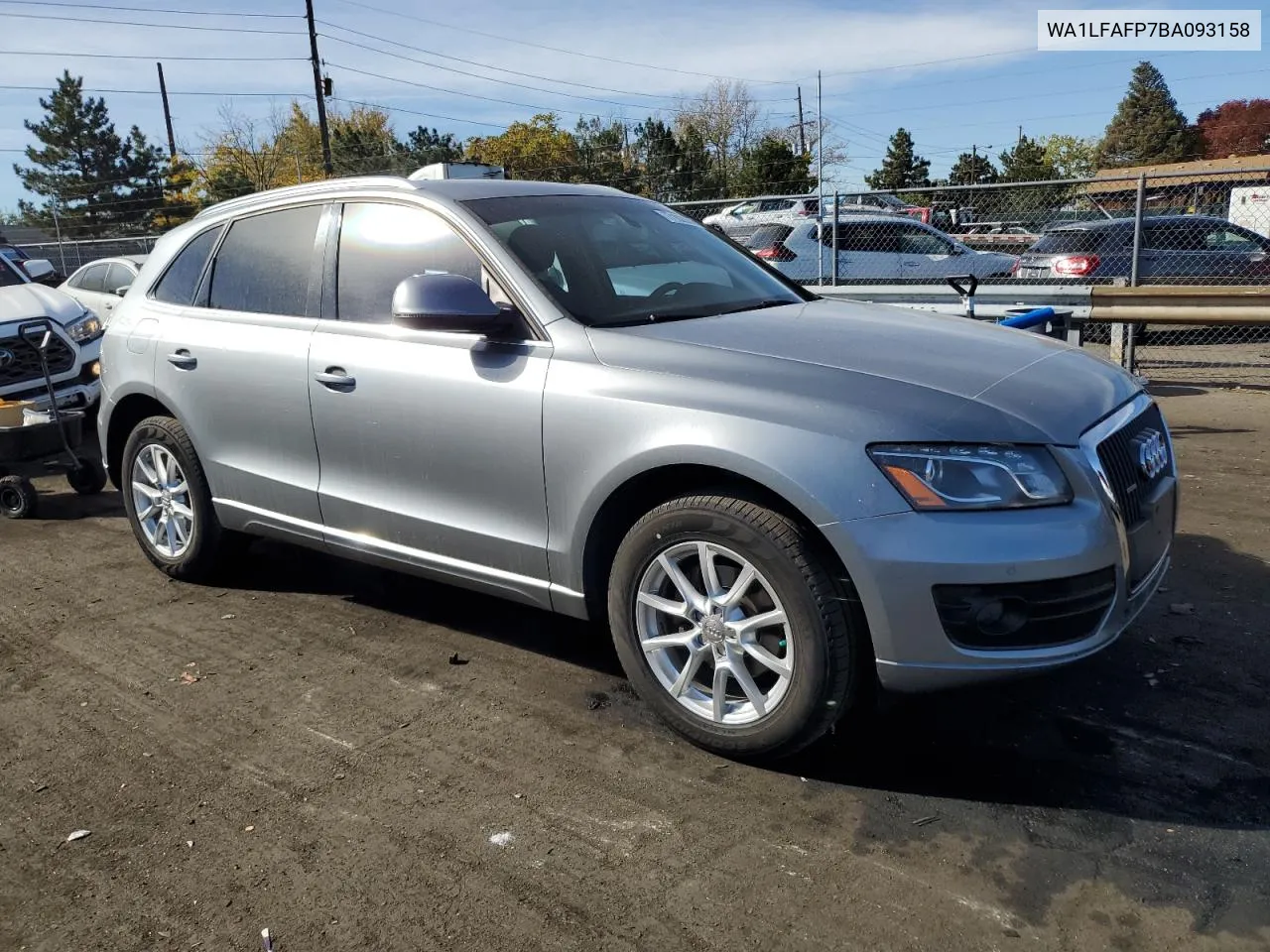 2011 Audi Q5 Premium Plus VIN: WA1LFAFP7BA093158 Lot: 77102894