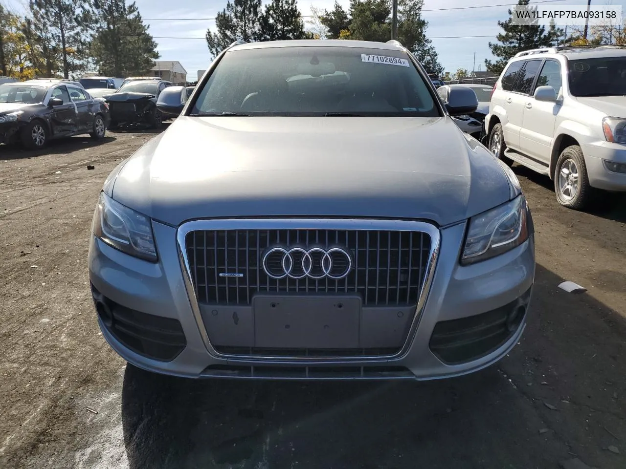 2011 Audi Q5 Premium Plus VIN: WA1LFAFP7BA093158 Lot: 77102894