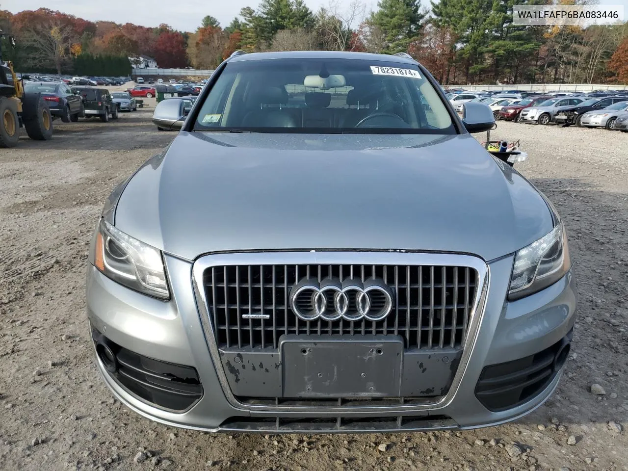 2011 Audi Q5 Premium Plus VIN: WA1LFAFP6BA083446 Lot: 78231874