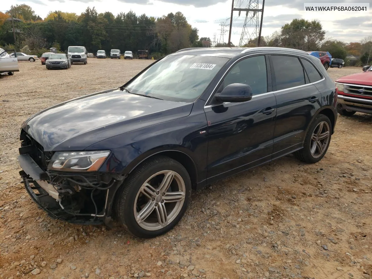 2011 Audi Q5 Prestige VIN: WA1WKAFP6BA062041 Lot: 78361884