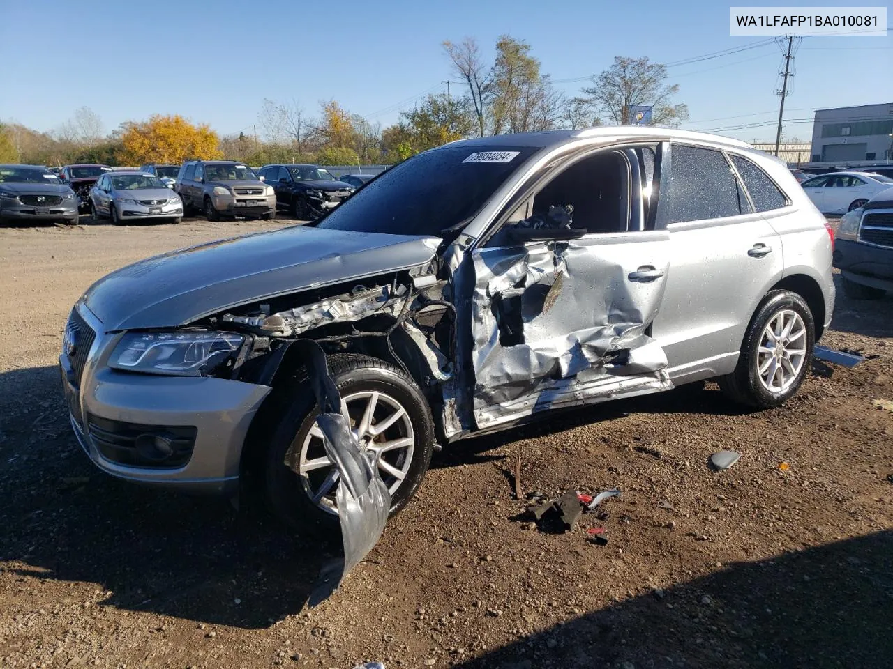 2011 Audi Q5 Premium Plus VIN: WA1LFAFP1BA010081 Lot: 79034034