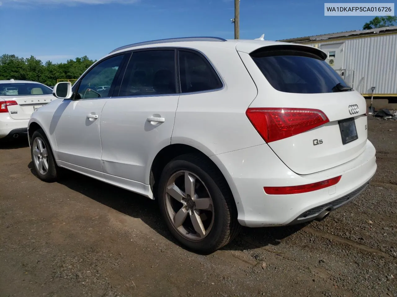 2012 Audi Q5 Premium Plus VIN: WA1DKAFP5CA016726 Lot: 57984574