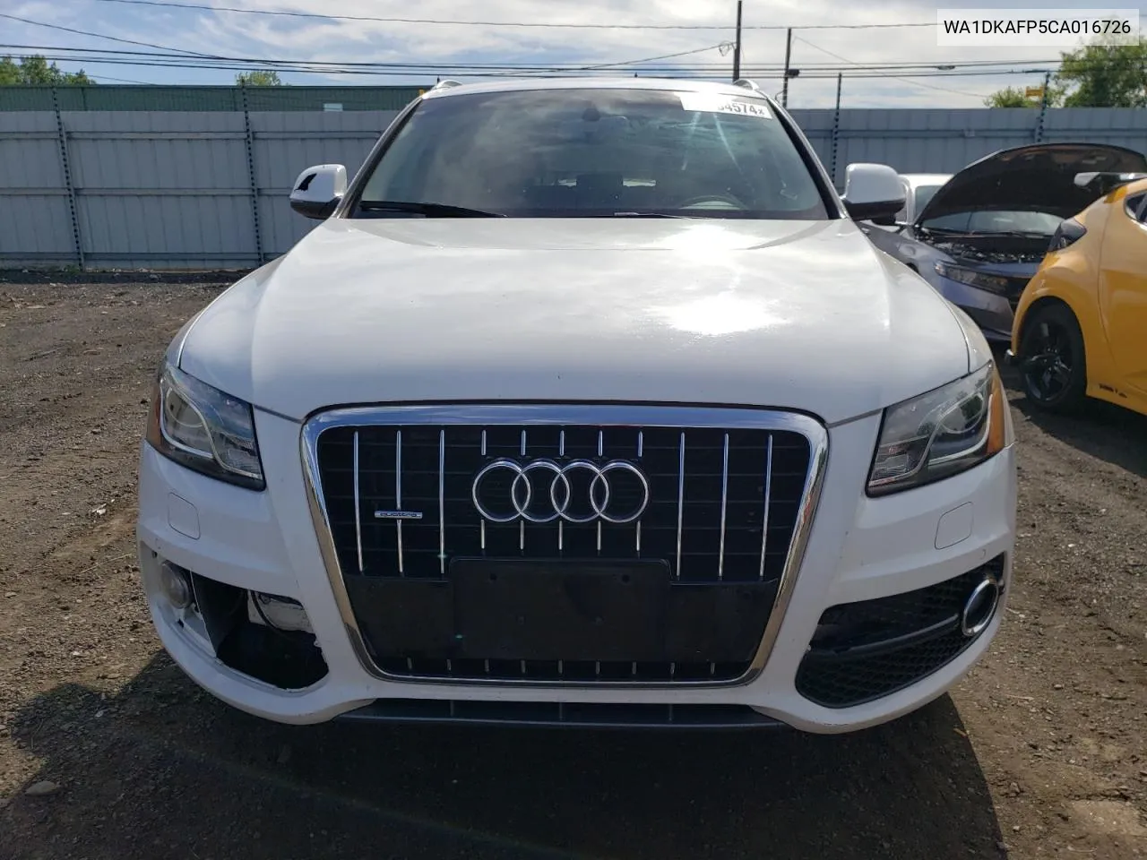 2012 Audi Q5 Premium Plus VIN: WA1DKAFP5CA016726 Lot: 57984574