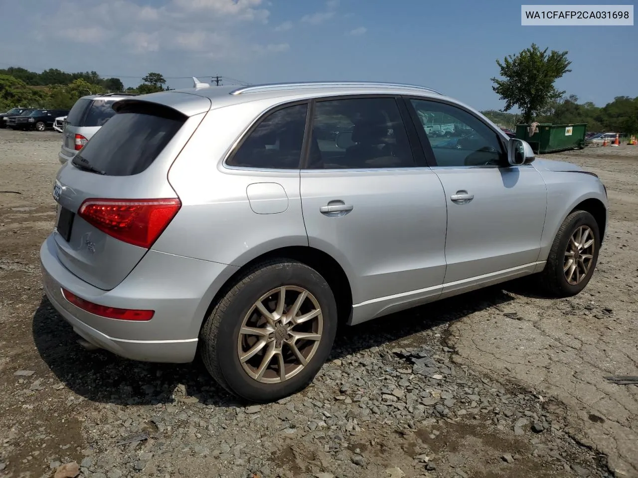 2012 Audi Q5 Premium VIN: WA1CFAFP2CA031698 Lot: 68843954