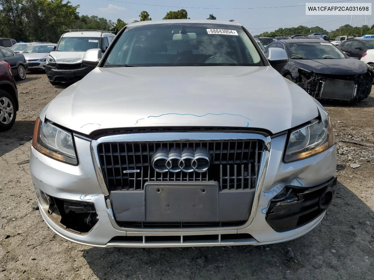 2012 Audi Q5 Premium VIN: WA1CFAFP2CA031698 Lot: 68843954