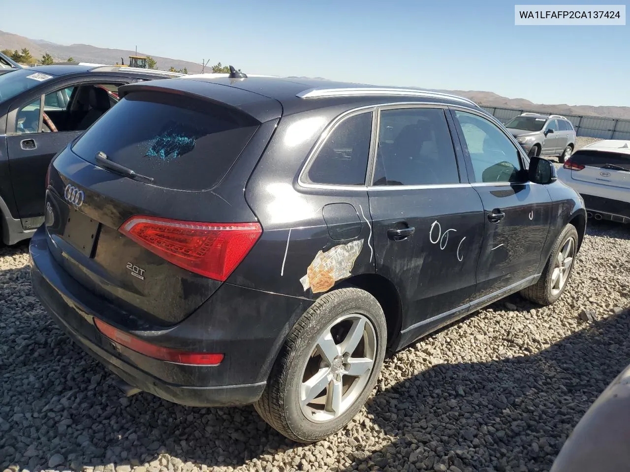 2012 Audi Q5 Premium Plus VIN: WA1LFAFP2CA137424 Lot: 68884414