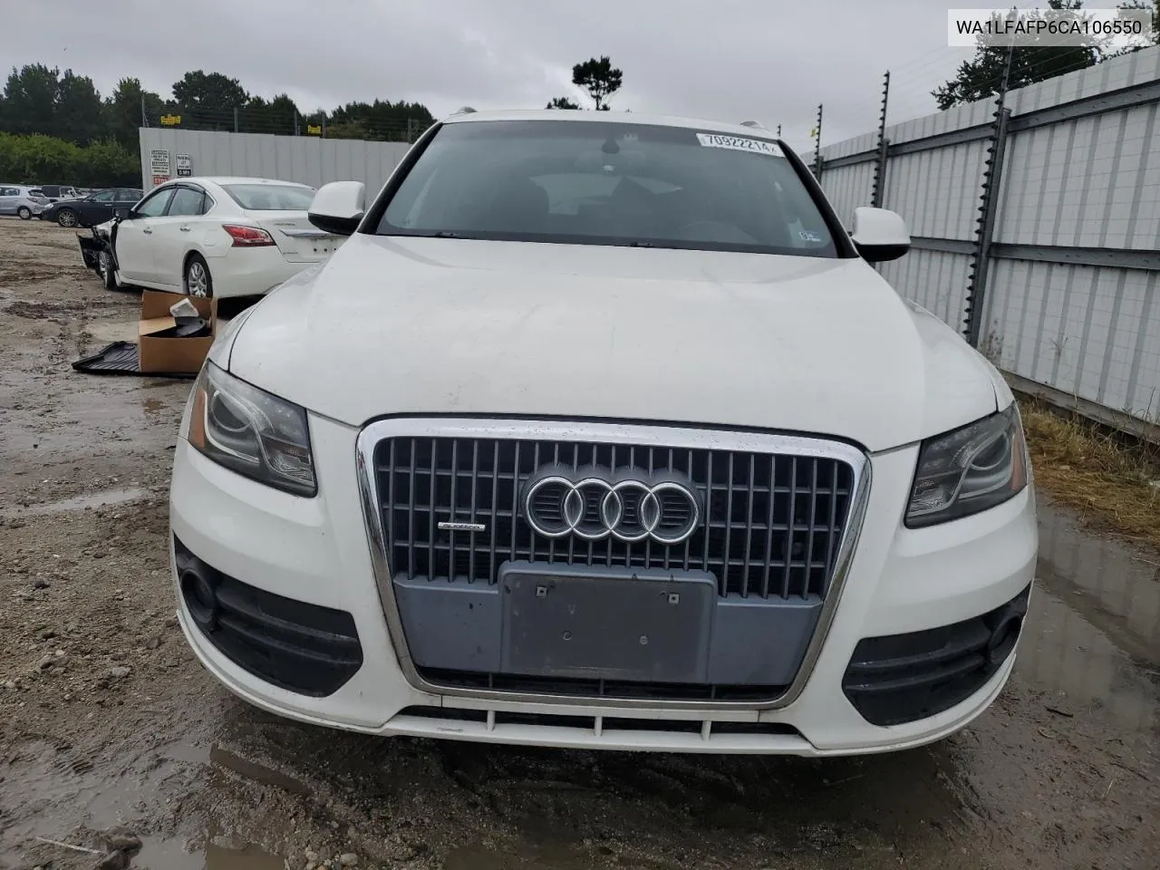 2012 Audi Q5 Premium Plus VIN: WA1LFAFP6CA106550 Lot: 70922214