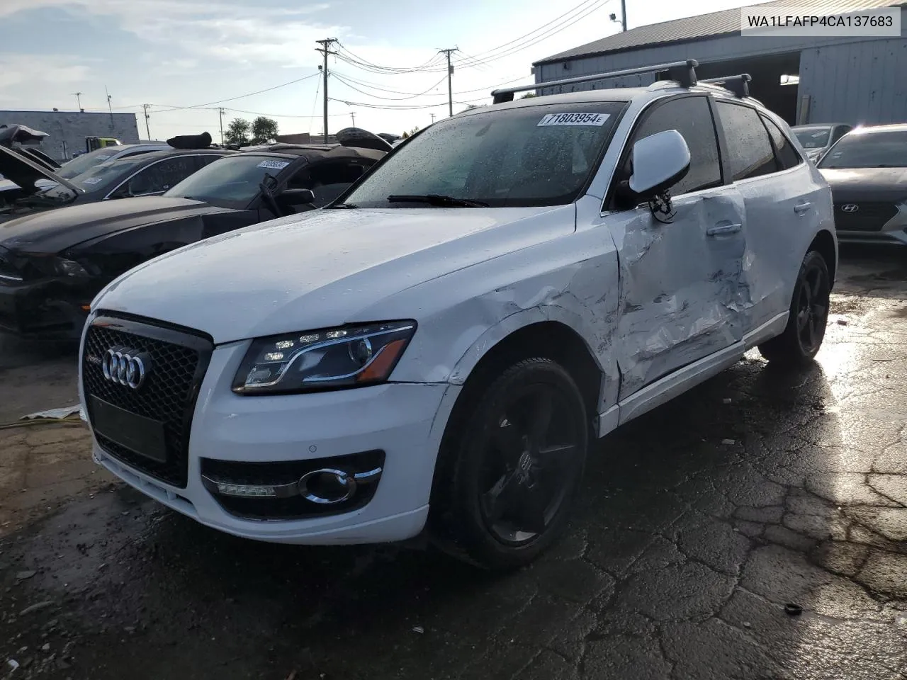 2012 Audi Q5 Premium Plus VIN: WA1LFAFP4CA137683 Lot: 71803954