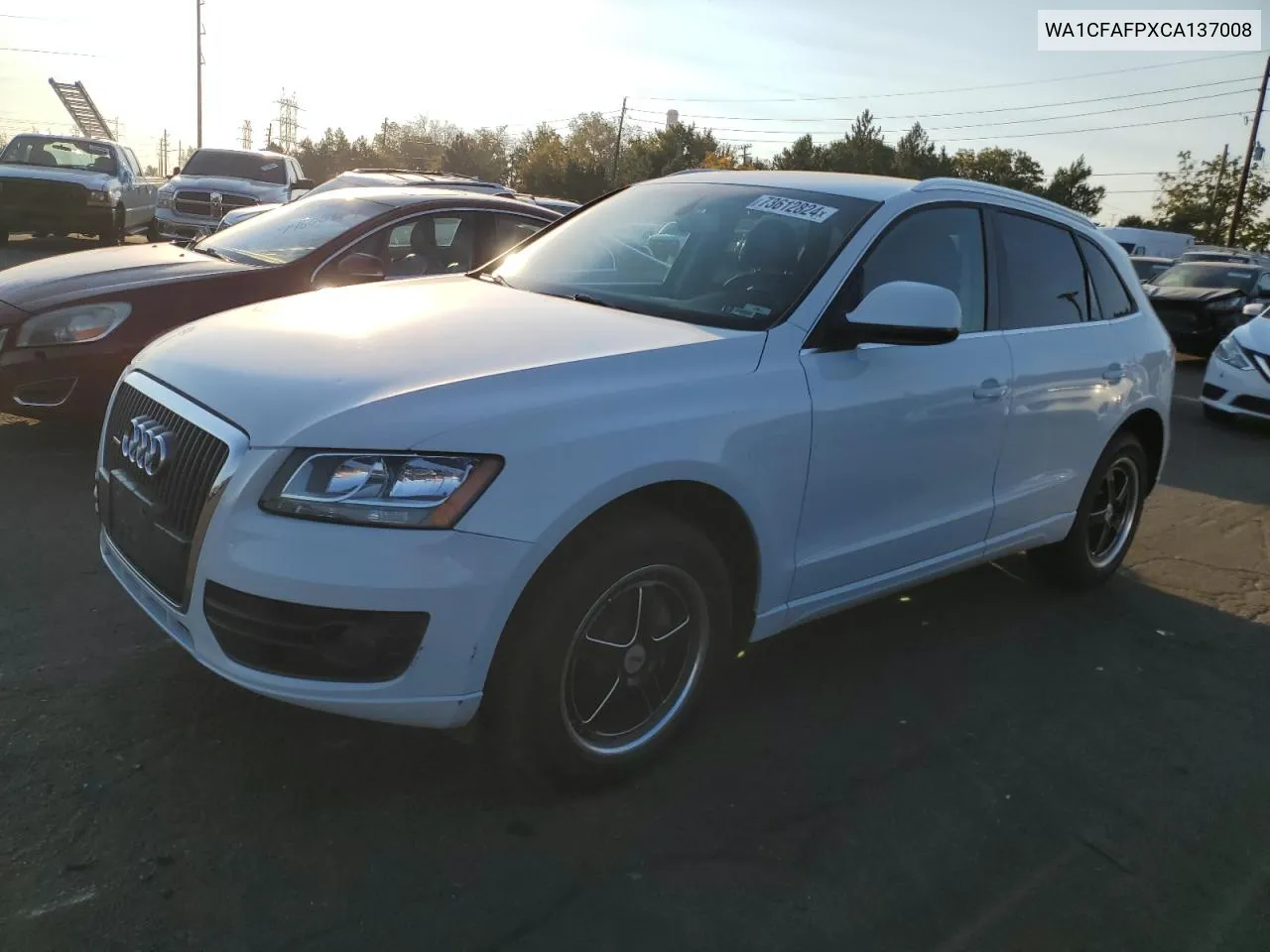 2012 Audi Q5 Premium VIN: WA1CFAFPXCA137008 Lot: 73612824