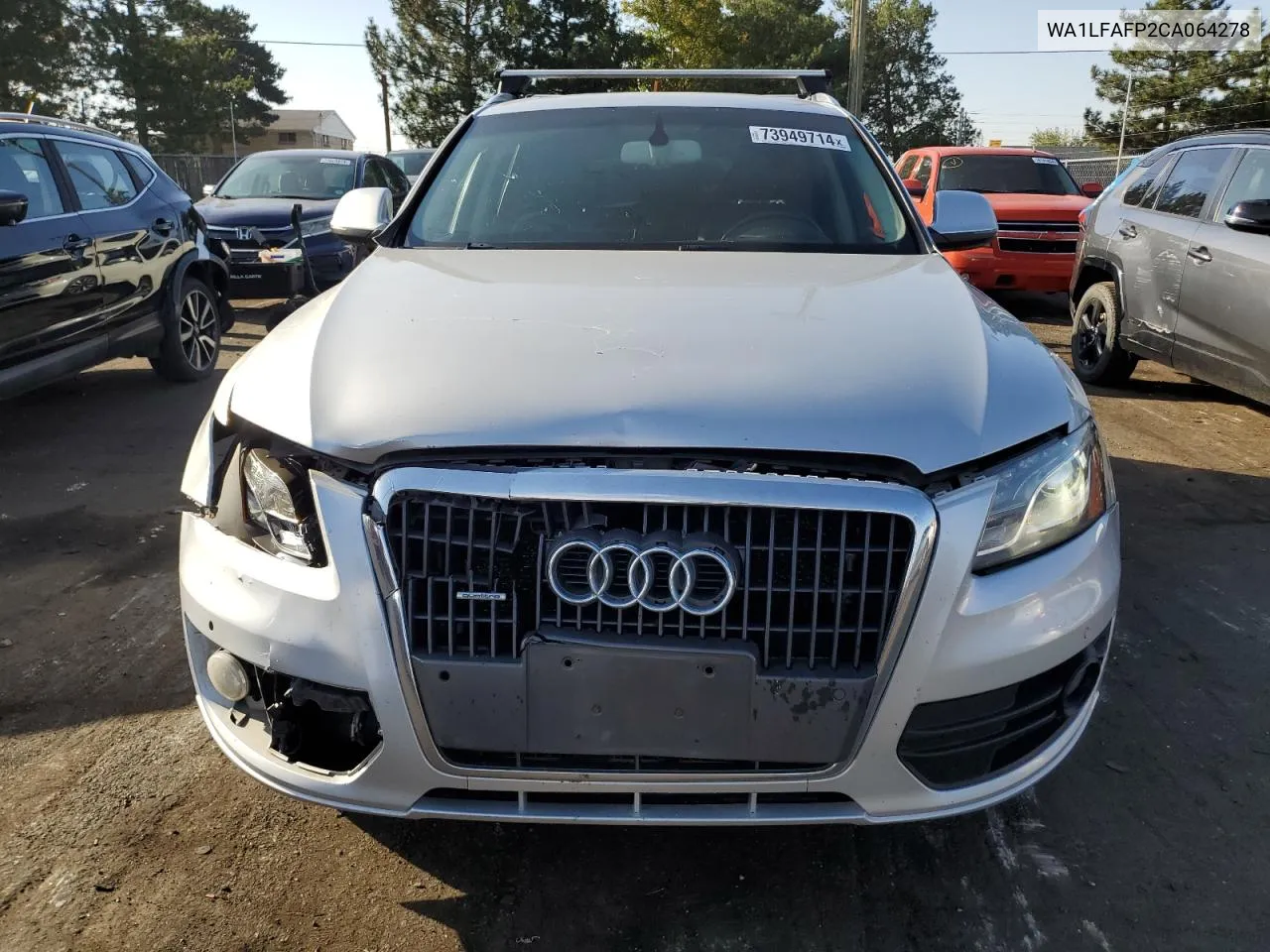 2012 Audi Q5 Premium Plus VIN: WA1LFAFP2CA064278 Lot: 73949714