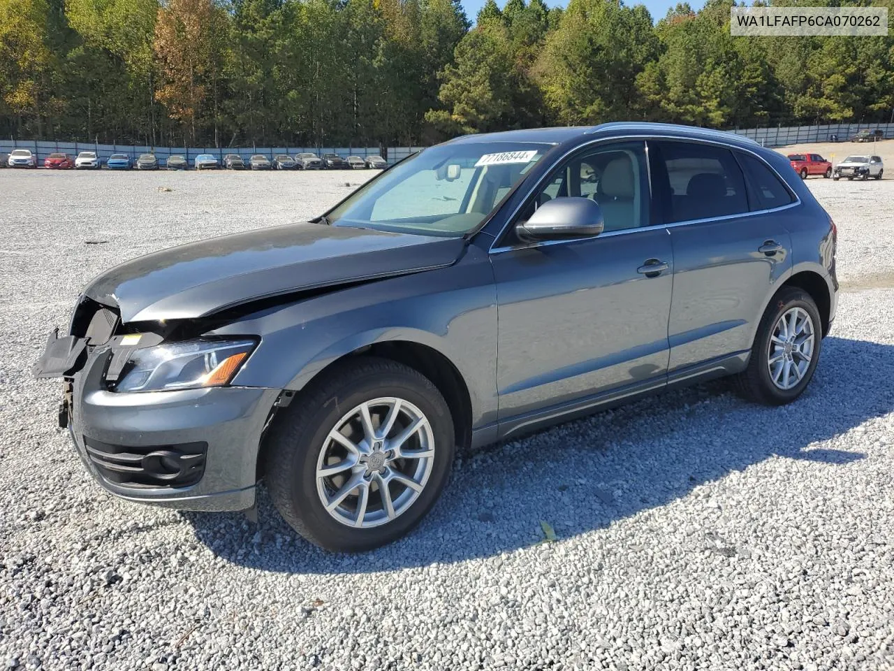 2012 Audi Q5 Premium Plus VIN: WA1LFAFP6CA070262 Lot: 77186844