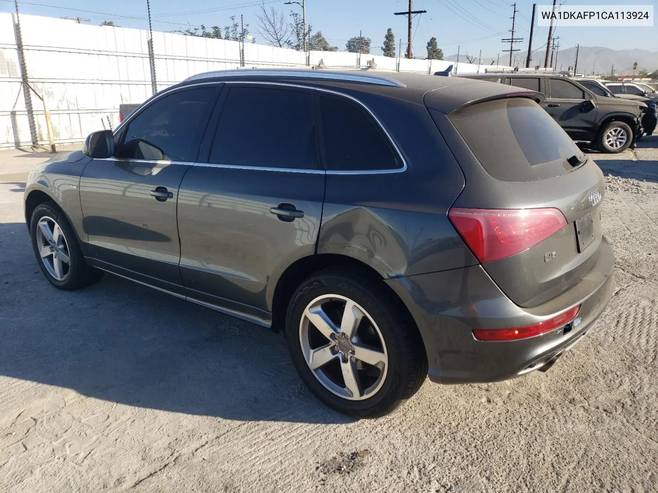 2012 Audi Q5 Premium Plus VIN: WA1DKAFP1CA113924 Lot: 78053684