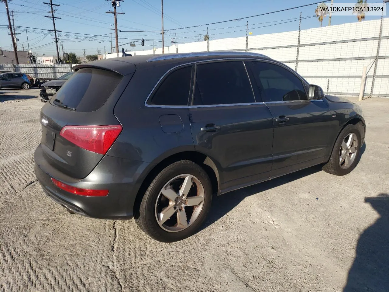 2012 Audi Q5 Premium Plus VIN: WA1DKAFP1CA113924 Lot: 78053684