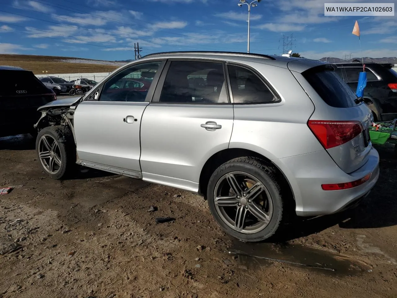 2012 Audi Q5 Prestige VIN: WA1WKAFP2CA102603 Lot: 80902014