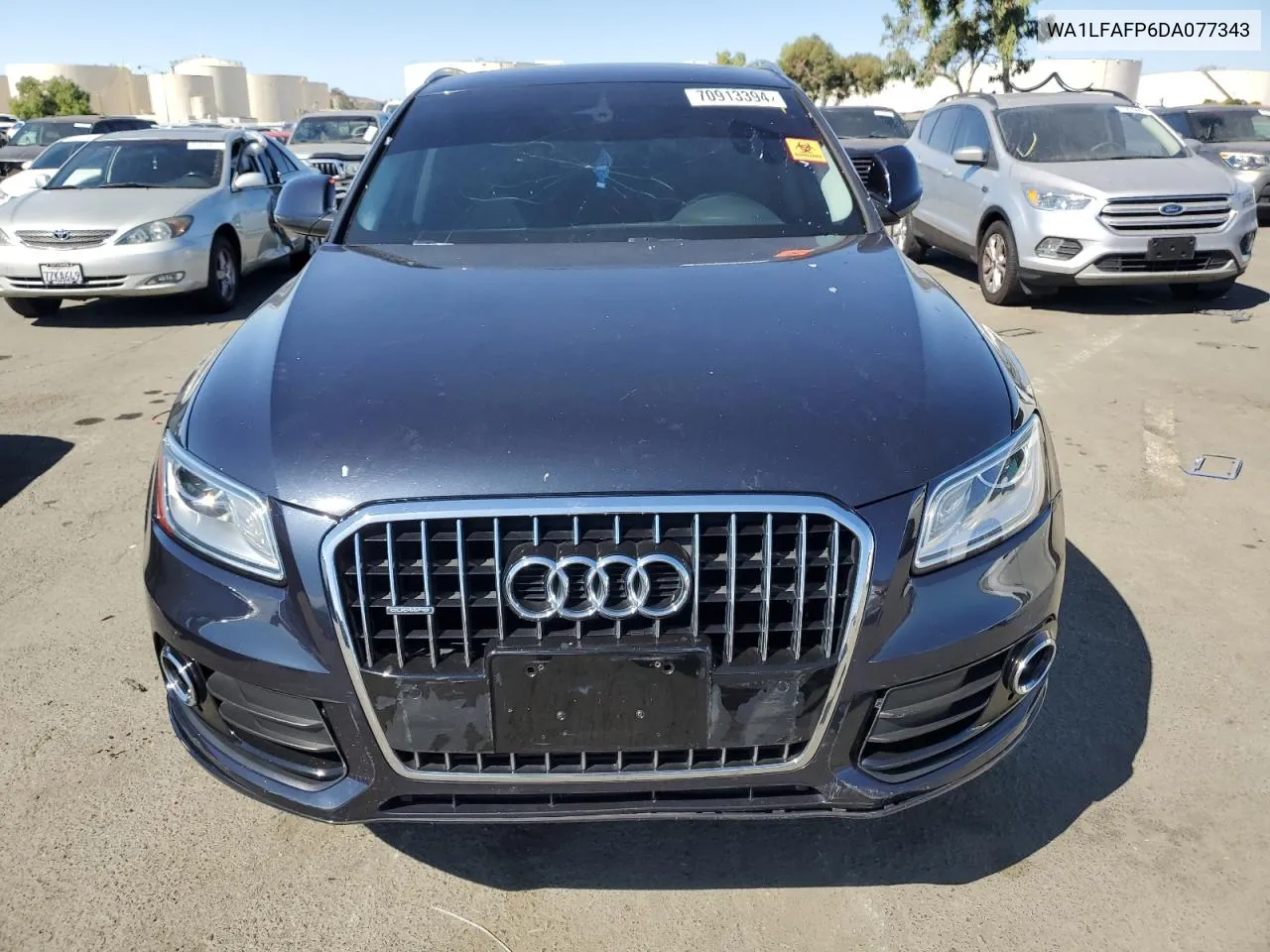 2013 Audi Q5 Premium Plus VIN: WA1LFAFP6DA077343 Lot: 70913394