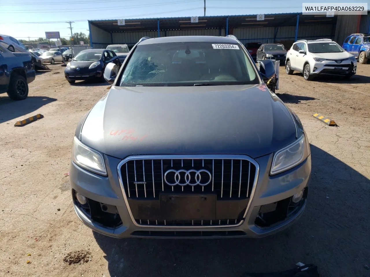 2013 Audi Q5 Premium Plus VIN: WA1LFAFP4DA063229 Lot: 72203354