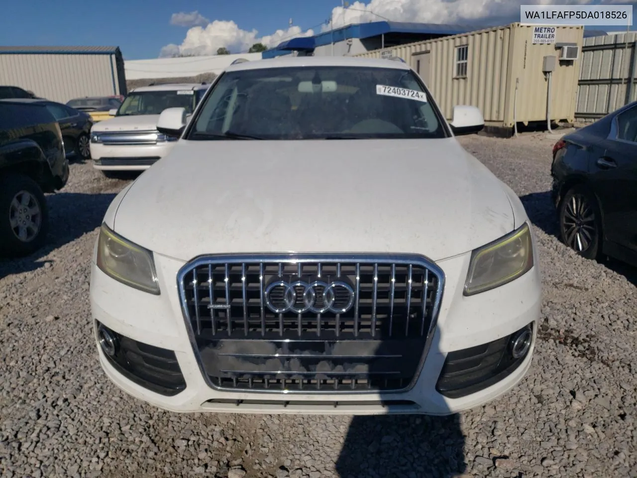 2013 Audi Q5 Premium Plus VIN: WA1LFAFP5DA018526 Lot: 72403724