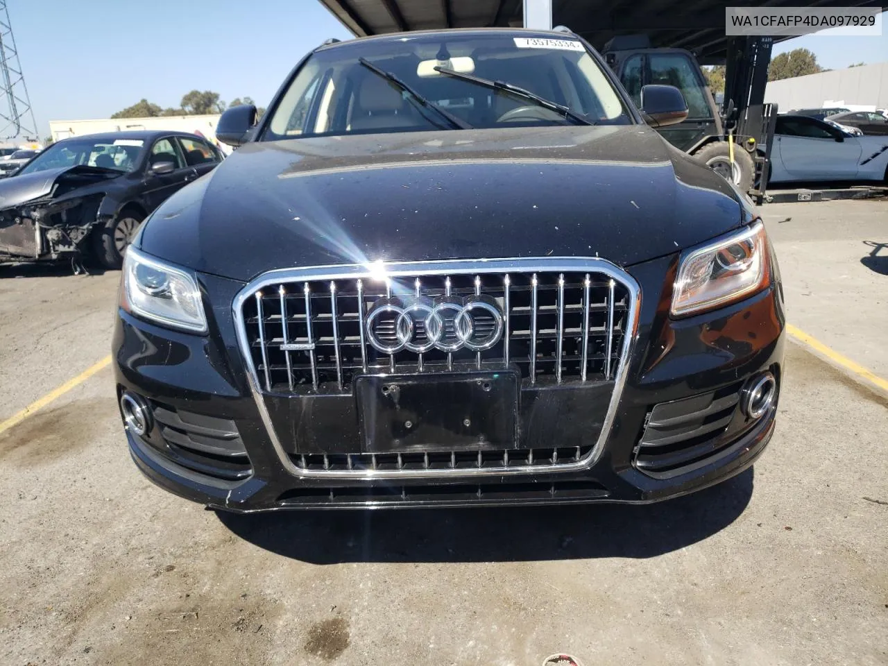 2013 Audi Q5 Premium VIN: WA1CFAFP4DA097929 Lot: 73575334