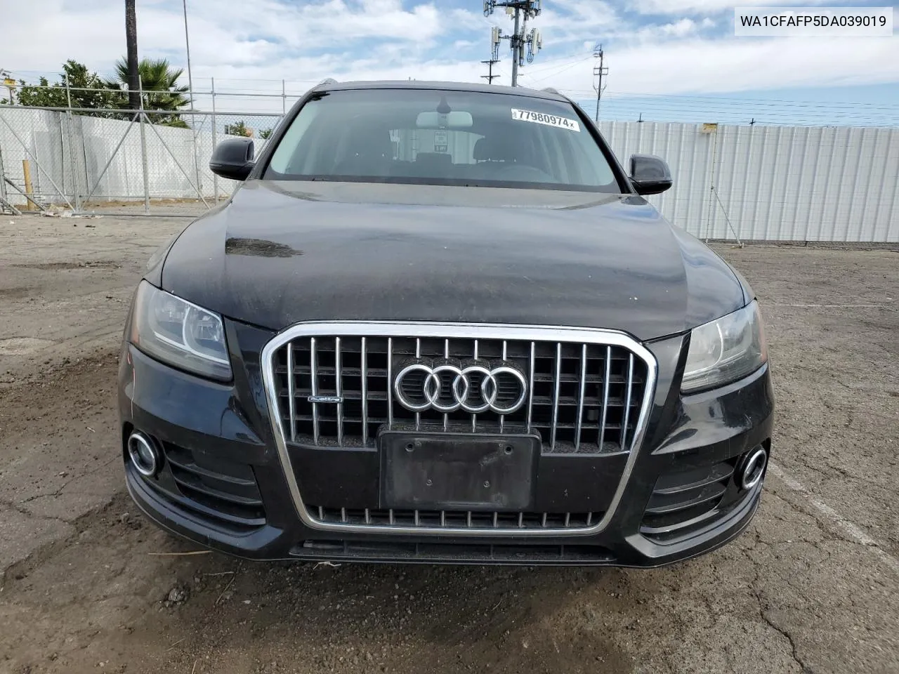 2013 Audi Q5 Premium VIN: WA1CFAFP5DA039019 Lot: 77980974