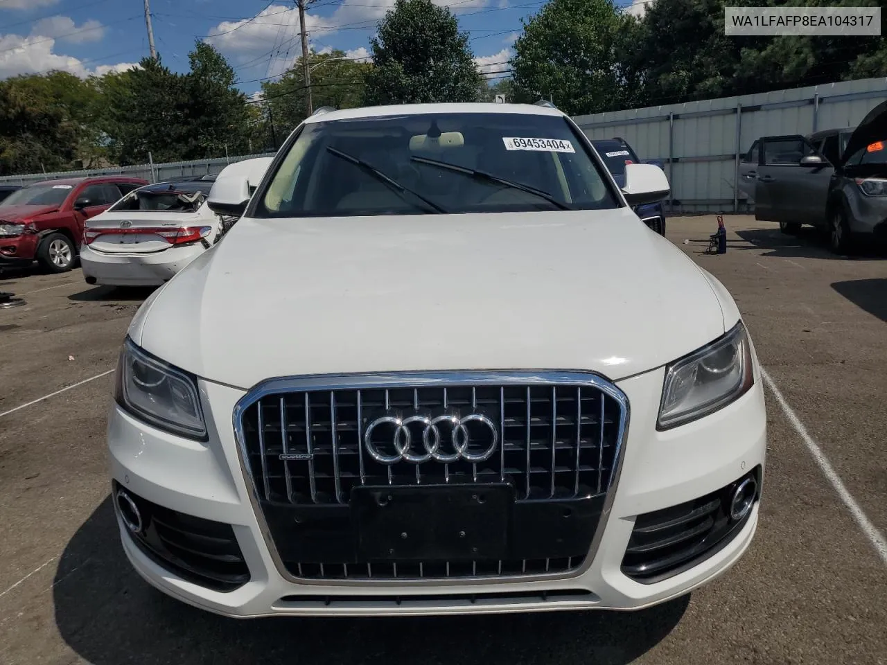 2014 Audi Q5 Premium Plus VIN: WA1LFAFP8EA104317 Lot: 69453404