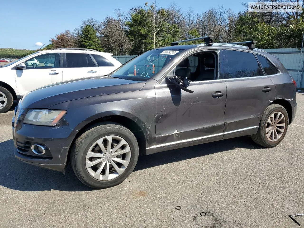 2014 Audi Q5 Premium VIN: WA1CFAFP2EA012345 Lot: 70173374