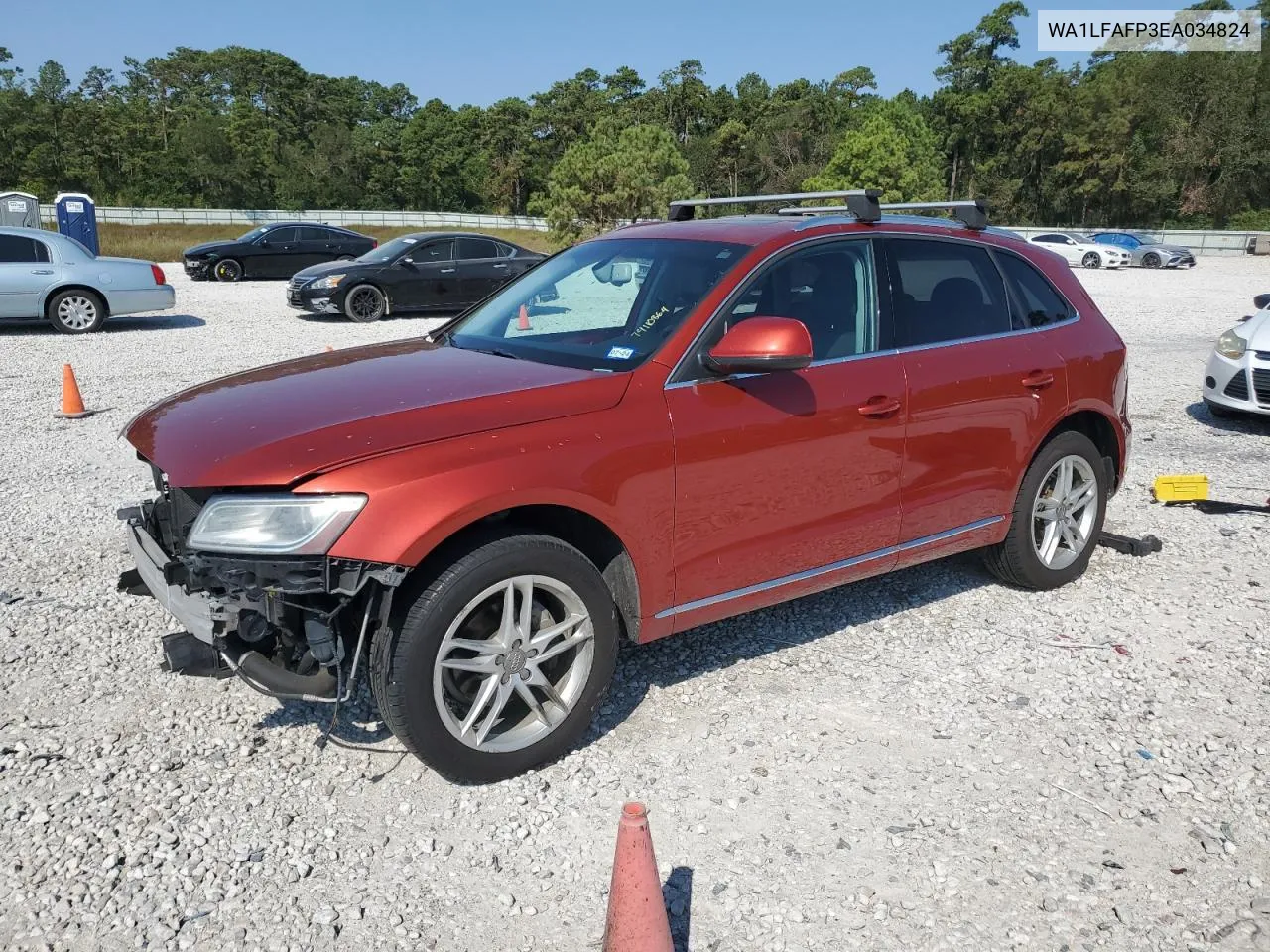 2014 Audi Q5 Premium Plus VIN: WA1LFAFP3EA034824 Lot: 74110864