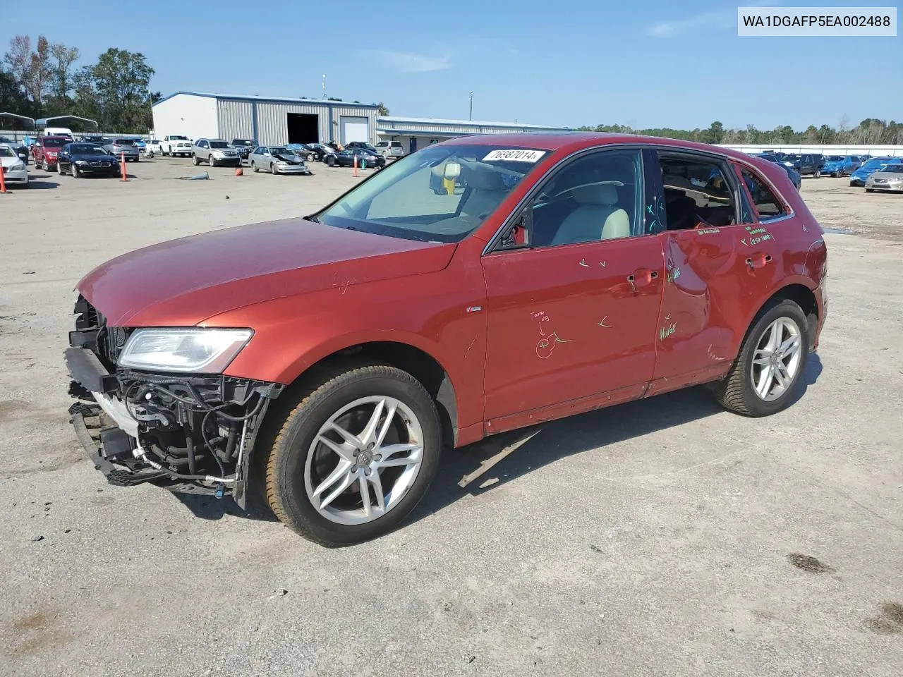 2014 Audi Q5 Premium Plus VIN: WA1DGAFP5EA002488 Lot: 76987014