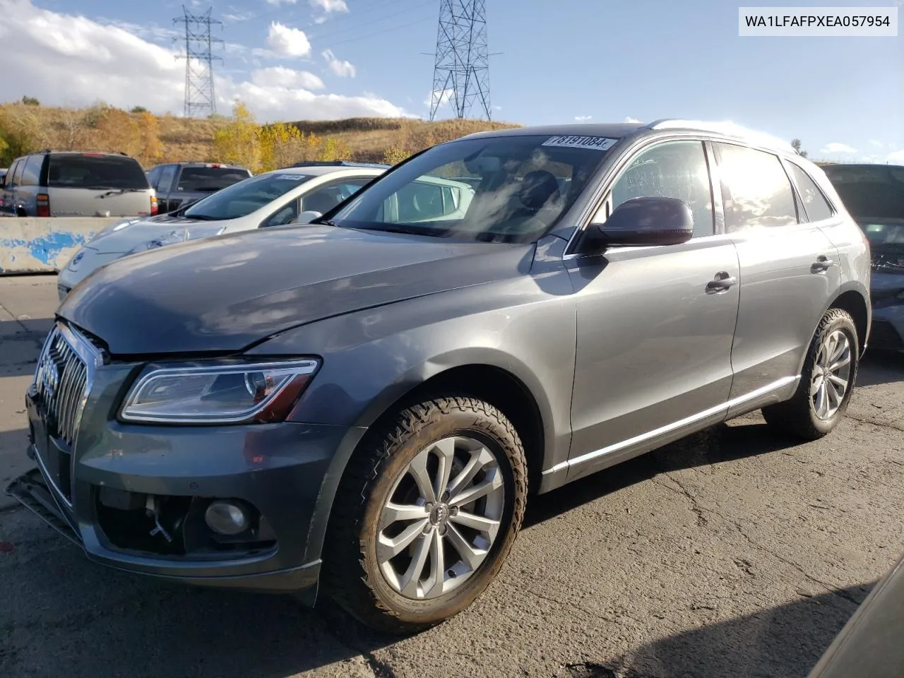 2014 Audi Q5 Premium Plus VIN: WA1LFAFPXEA057954 Lot: 78191084