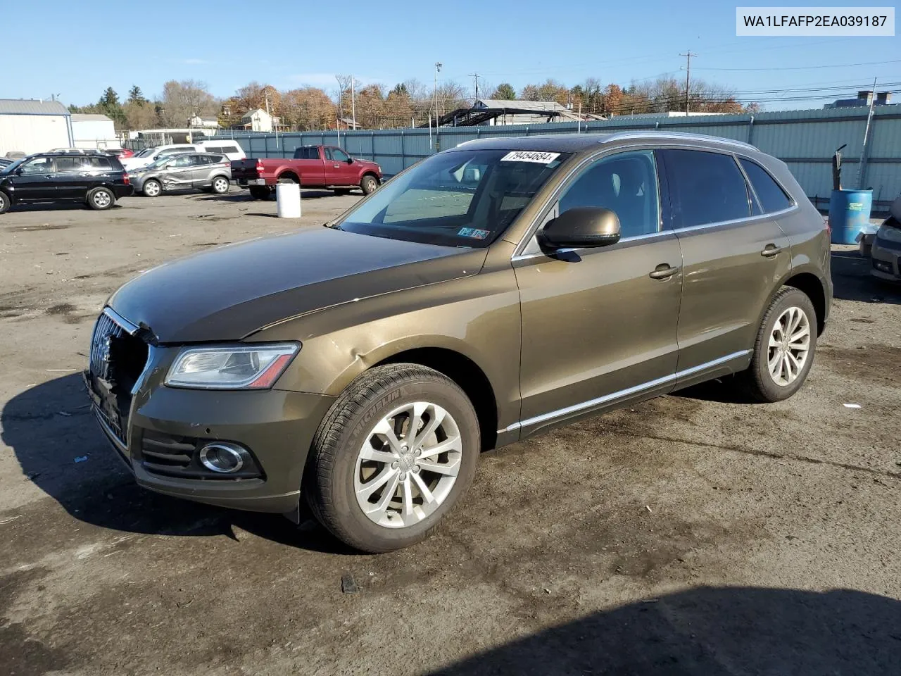 2014 Audi Q5 Premium Plus VIN: WA1LFAFP2EA039187 Lot: 79454684