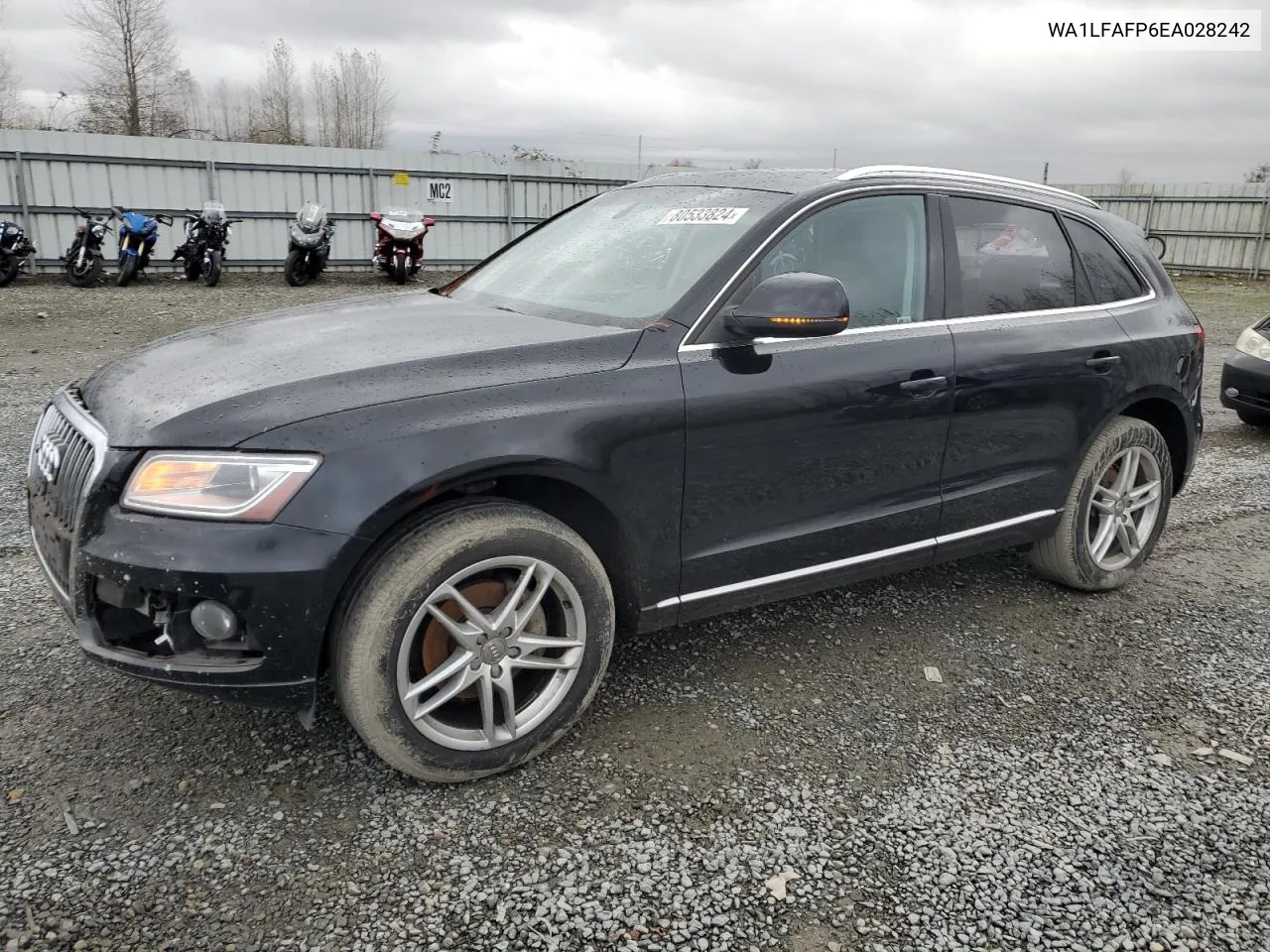 2014 Audi Q5 Premium Plus VIN: WA1LFAFP6EA028242 Lot: 80533824