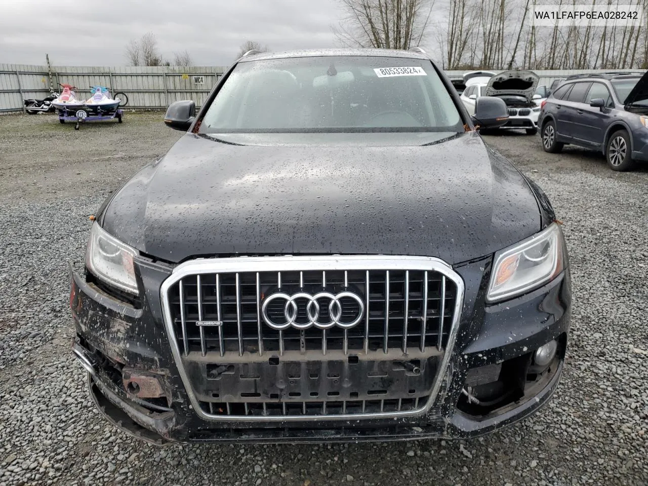 2014 Audi Q5 Premium Plus VIN: WA1LFAFP6EA028242 Lot: 80533824