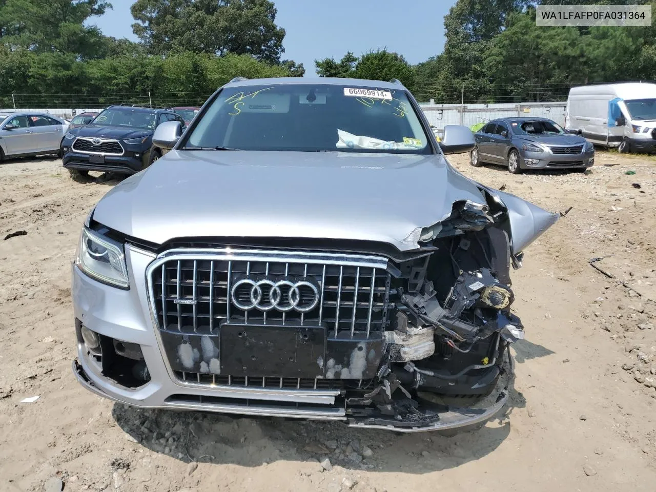 2015 Audi Q5 Premium Plus VIN: WA1LFAFP0FA031364 Lot: 66969914