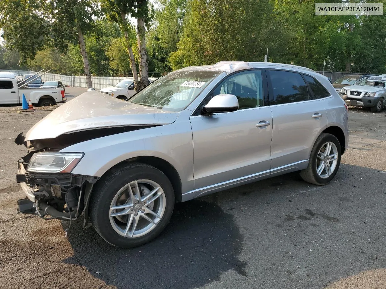 2015 Audi Q5 Premium VIN: WA1CFAFP3FA120491 Lot: 70489584