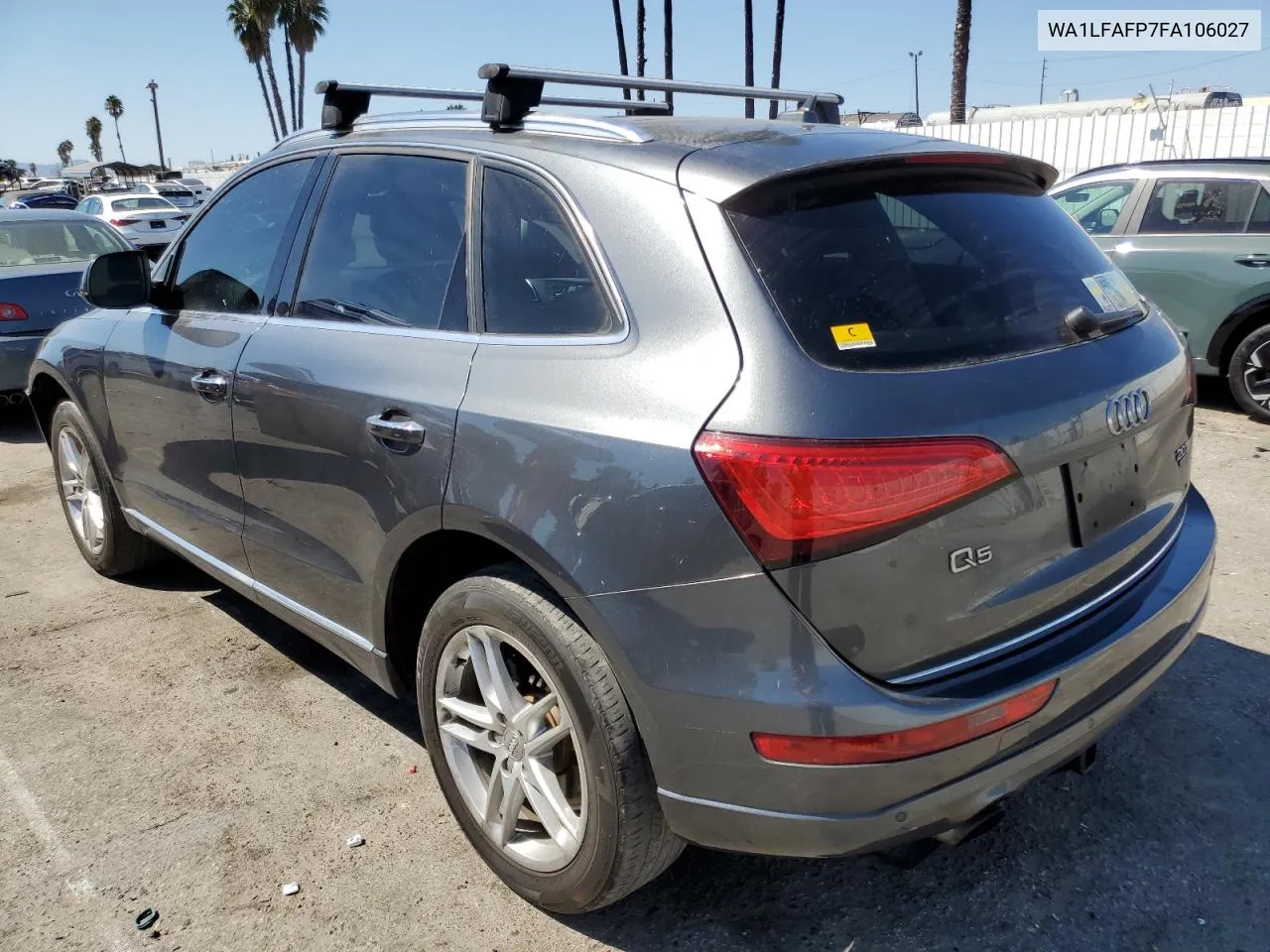 2015 Audi Q5 Premium Plus VIN: WA1LFAFP7FA106027 Lot: 70886384