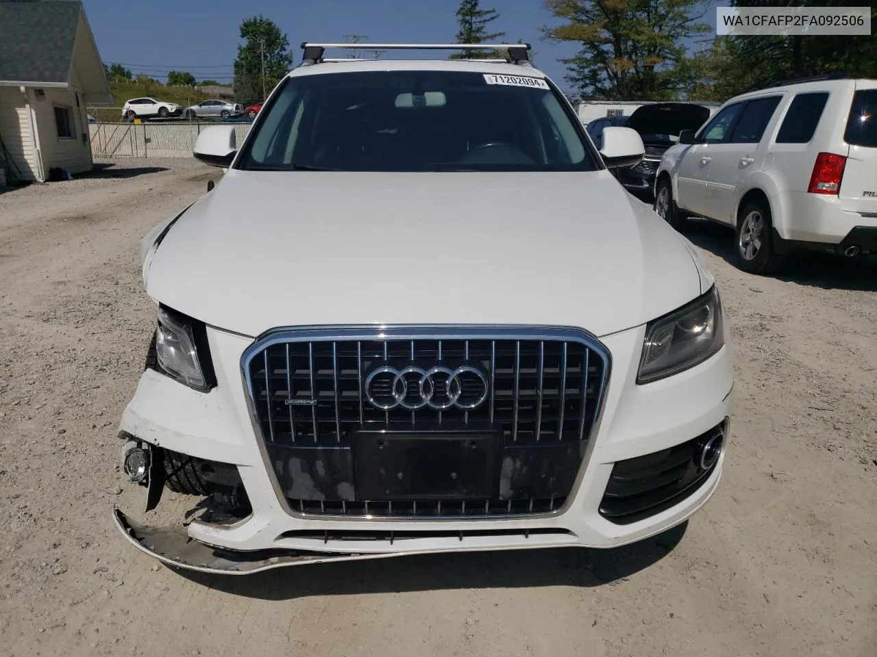 2015 Audi Q5 Premium VIN: WA1CFAFP2FA092506 Lot: 71202094