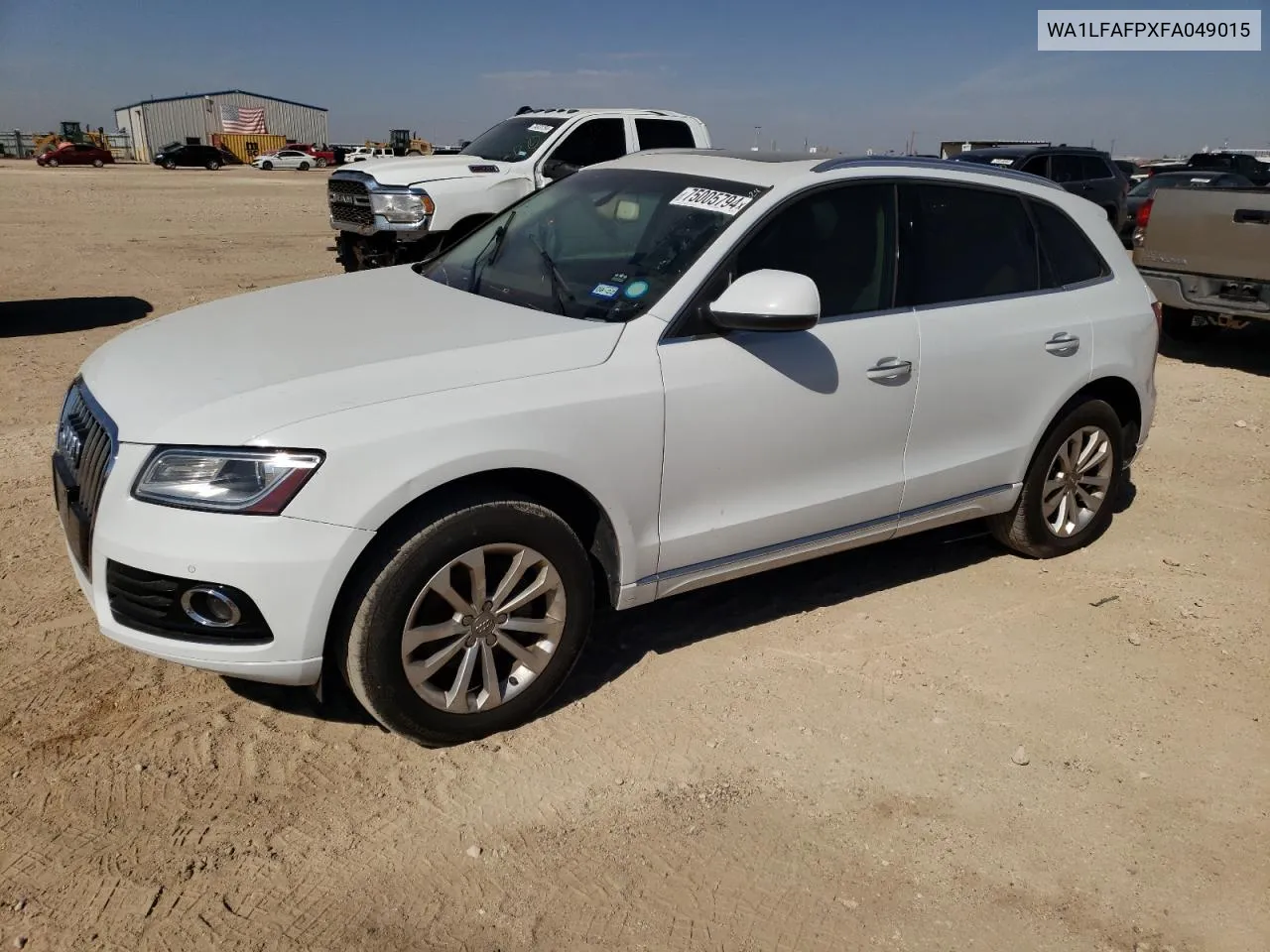 2015 Audi Q5 Premium Plus VIN: WA1LFAFPXFA049015 Lot: 75005794