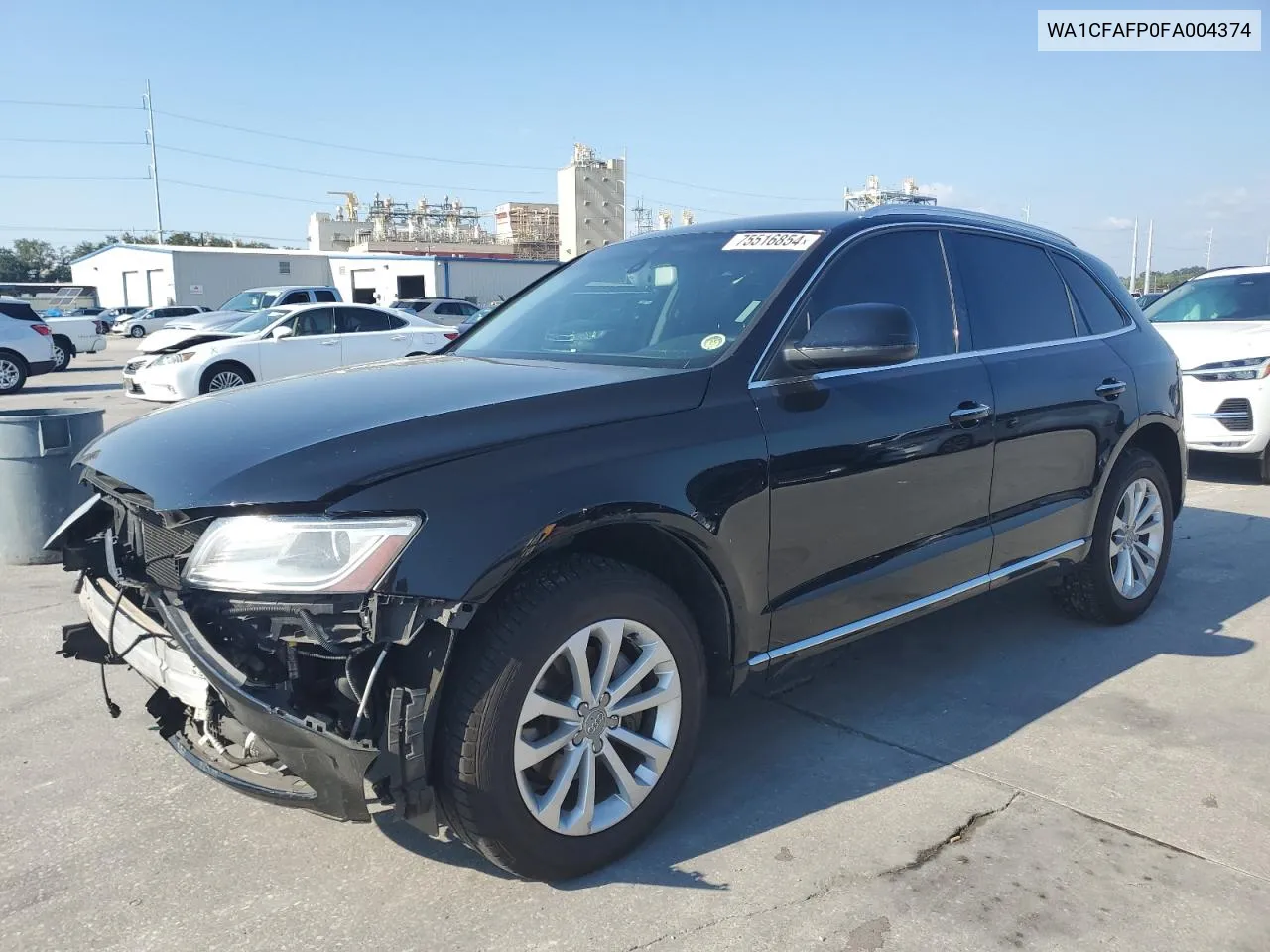 2015 Audi Q5 Premium VIN: WA1CFAFP0FA004374 Lot: 75516854