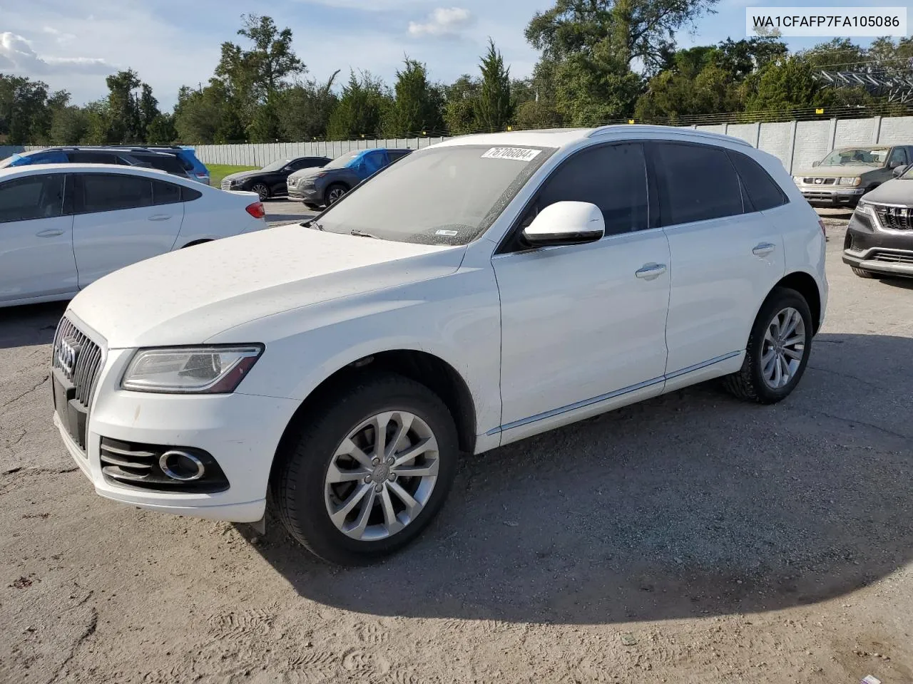 2015 Audi Q5 Premium VIN: WA1CFAFP7FA105086 Lot: 76706084