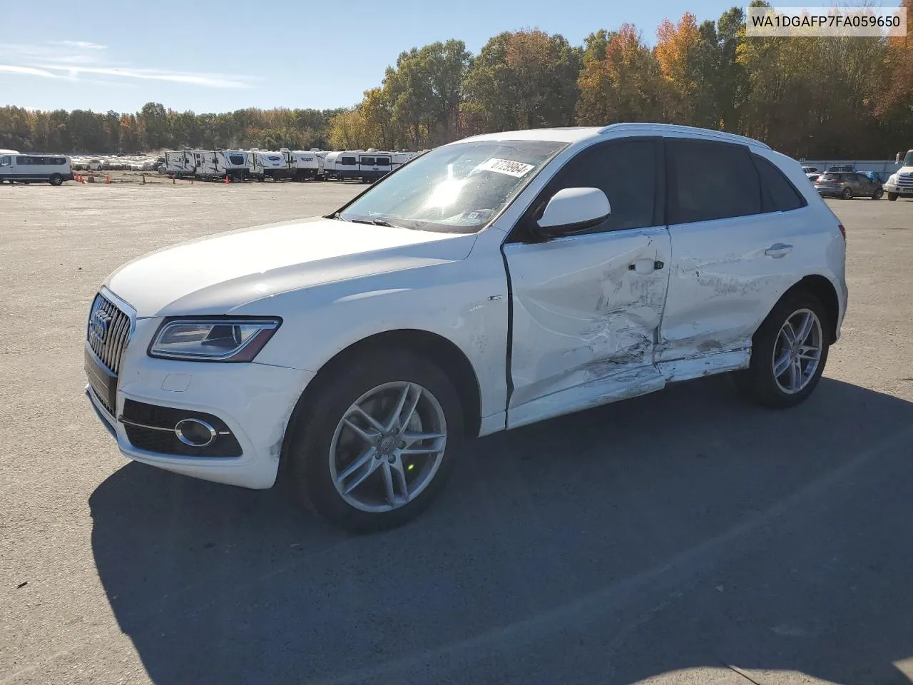 2015 Audi Q5 Premium Plus VIN: WA1DGAFP7FA059650 Lot: 76729964