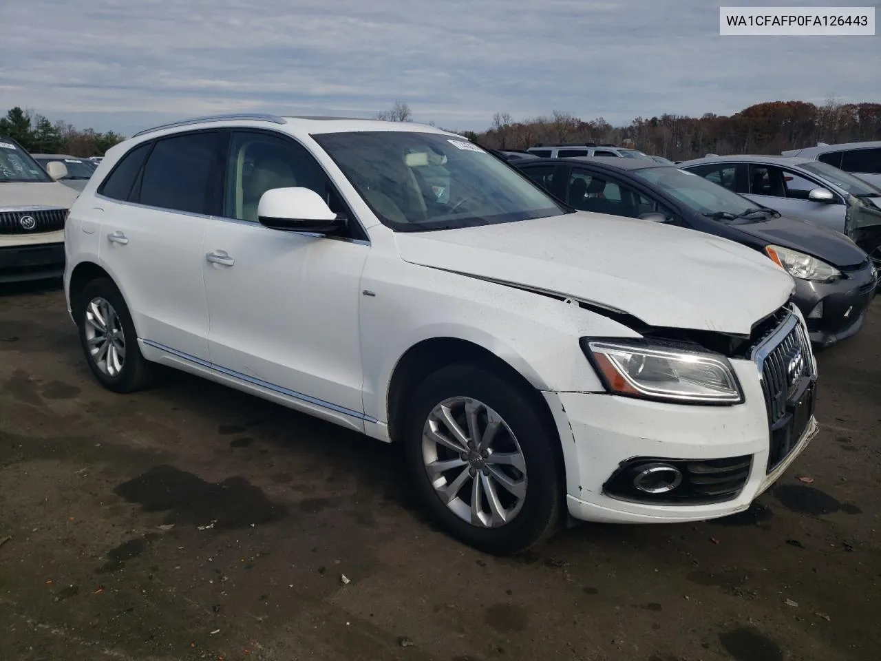 2015 Audi Q5 Premium VIN: WA1CFAFP0FA126443 Lot: 77443074