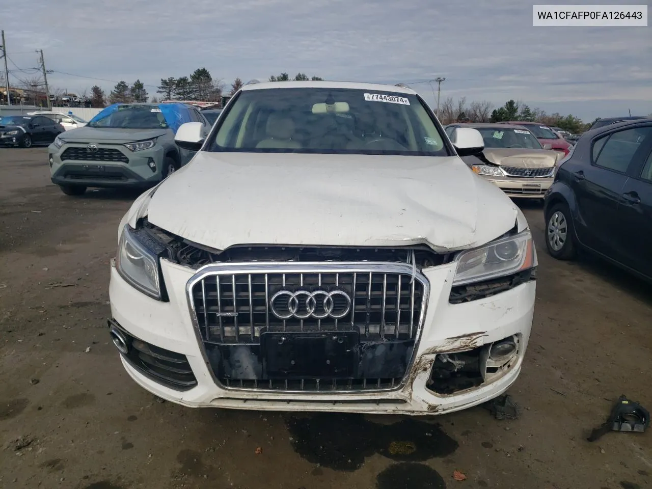 2015 Audi Q5 Premium VIN: WA1CFAFP0FA126443 Lot: 77443074