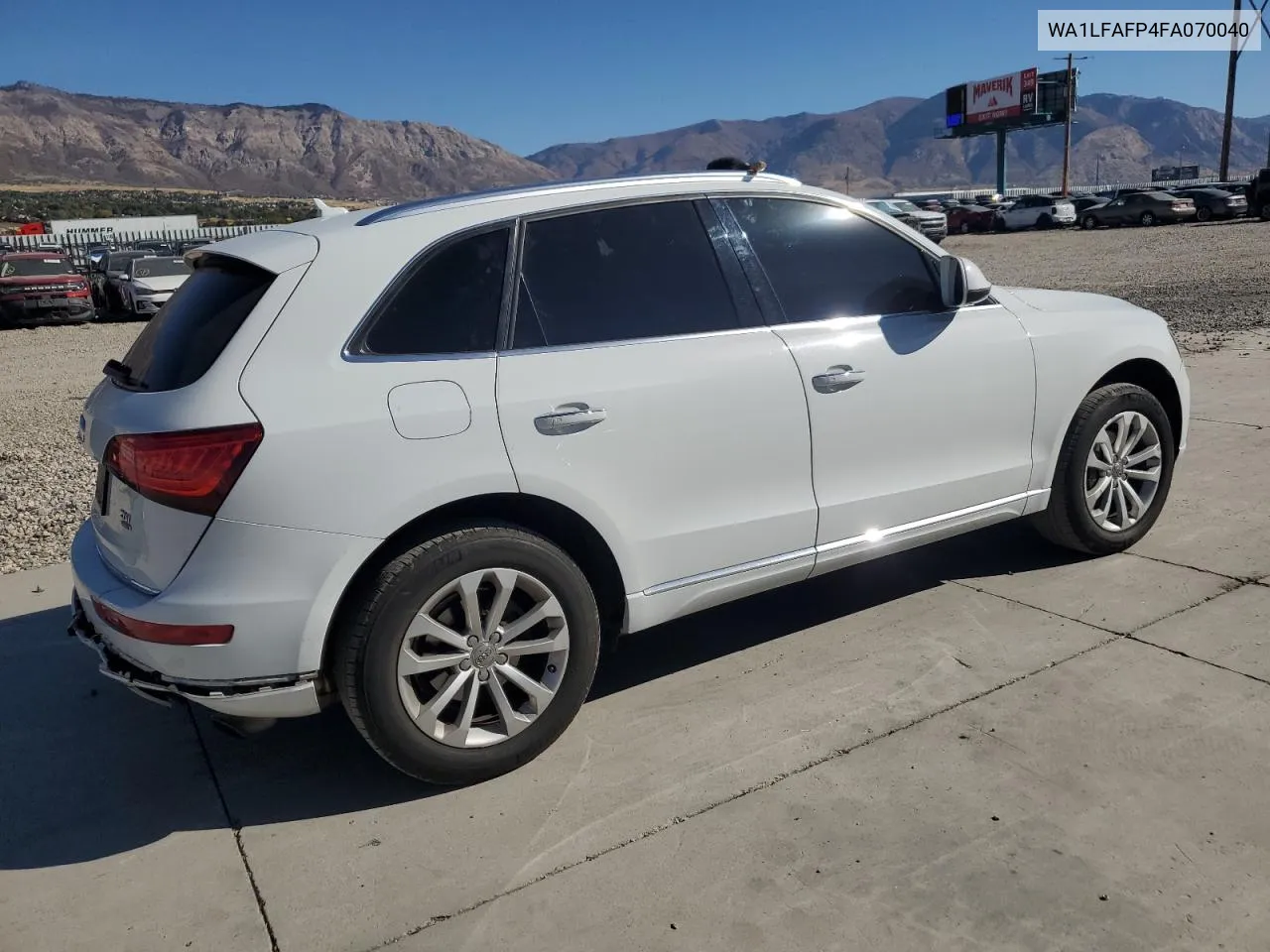 2015 Audi Q5 Premium Plus VIN: WA1LFAFP4FA070040 Lot: 77711444