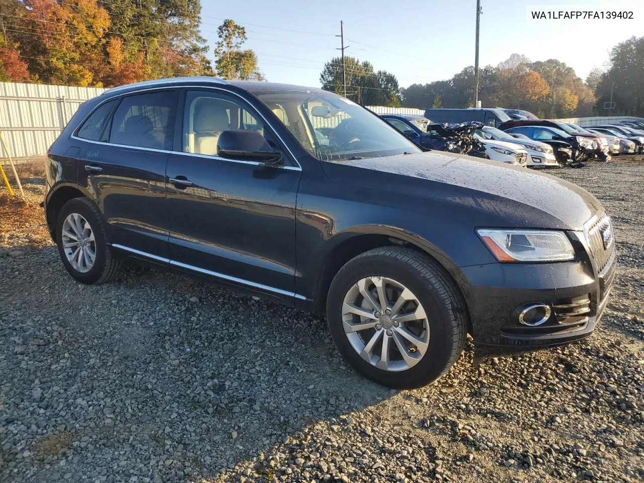 2015 Audi Q5 Premium Plus VIN: WA1LFAFP7FA139402 Lot: 77779324