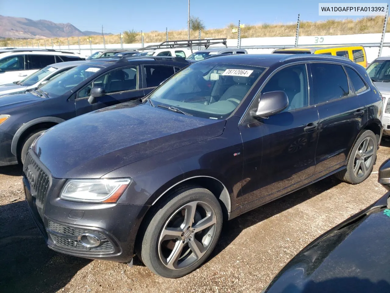 2015 Audi Q5 Premium Plus VIN: WA1DGAFP1FA013392 Lot: 78712064