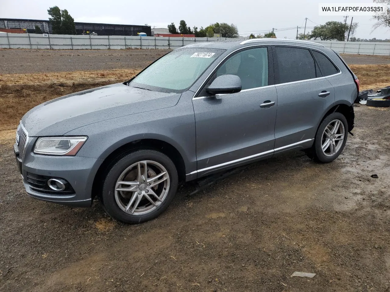 2015 Audi Q5 Premium Plus VIN: WA1LFAFP0FA035351 Lot: 79271874