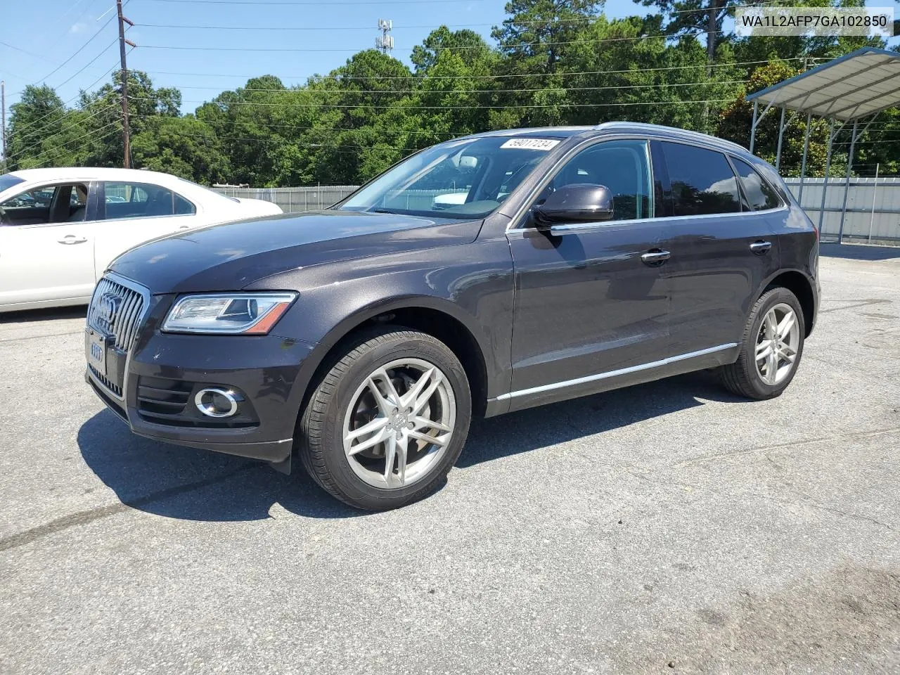 2016 Audi Q5 Premium Plus VIN: WA1L2AFP7GA102850 Lot: 59017234